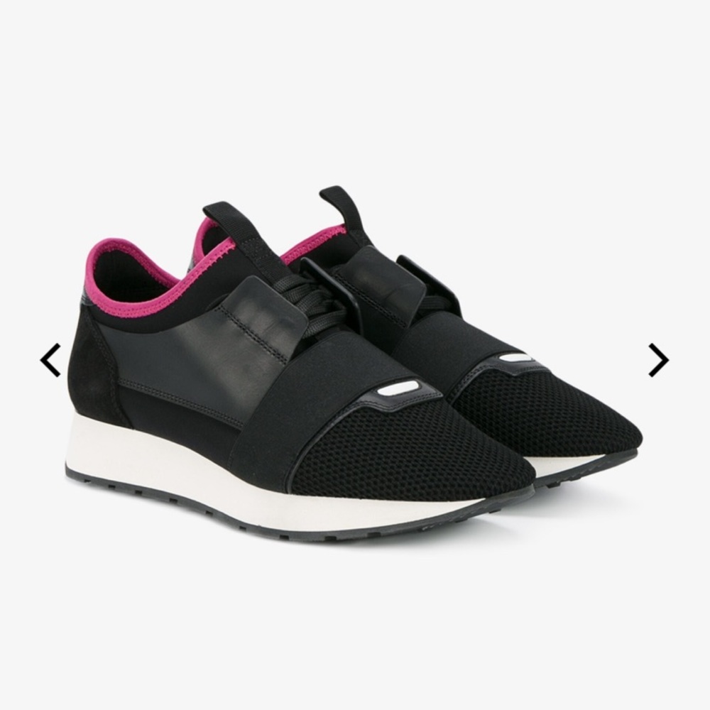Pink, White & Black ‘Race Runner’ sneakers size 37